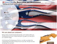 Tablet Screenshot of allamericanproservice.com